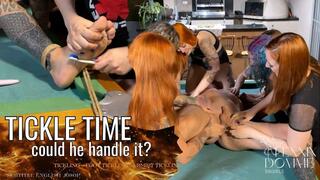 TICKLE TIME - Could He Handle it? (SUB ENG 1080p) TICKLING, ARMIPTS, BELLY, HARD, FEMDOM