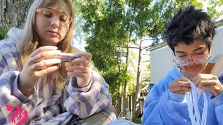 Bubble Gum Bubble blowing with Latina Carmin