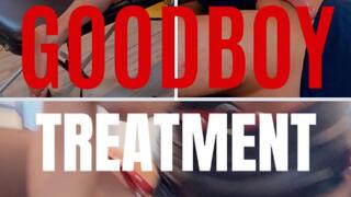 GOODBOY TREATMENT… Femdom pegging and facesitting