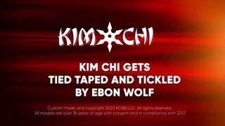 Kim chi gets Tied Taped and Tickled by Ebon Wolf