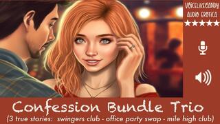 Candy TRUE Confessions Triple Pack! [Bundle of 3 Separate Audios] [True Stories] [Sex Confessions] [Swingers Club] [Mile High Club] [Office Party Couples Swap]
