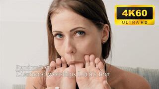 Diamond worships Letti's feet