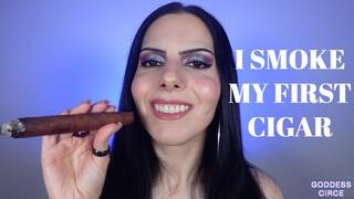 I SMOKE MY FIRST CIGAR