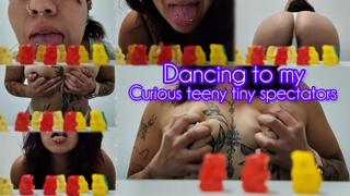 Dancing sexy for my curious teeny tiny spectators - Giantess Fetish
