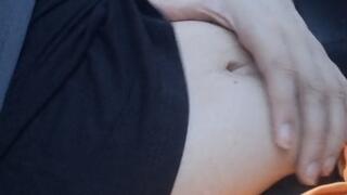 Digesting a friend in my car - VORE GIRL