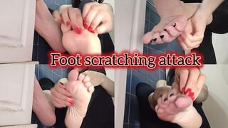 Foot scratching attack