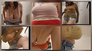 Fitting Room Bras and Jeans w A Juicy Fart in Your Face