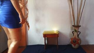 I smoke a cigarette while I leave my high heels dangling on my feet (3)