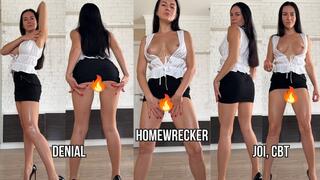 Bratty homewrecker JOI, denial, CBT