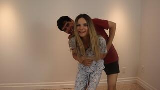 Nina Luck and Fetishguy have a tickle fight