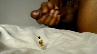 Giant Teases Tiny with Bbc By Ebony Giant