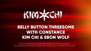 Belly Button Threesome with Constance Kim chi and Ebon Wolf