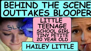 Outtakes & Behind the Scenes of Hailey Little Teenage School Girl tells real life story of how she lost her virginity