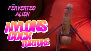 Stinky Nylons Cock CBT With Precum & Big Load