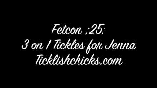 Fetcon '25: 3 on 1 Tickling for Jenna