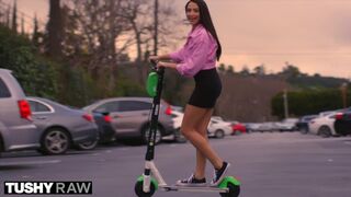 TUSHYRAW Avi Love Wears an Ass Plug all Day to get Gaped at Night