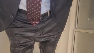 Soaked After Work in the Shower, Suit still on