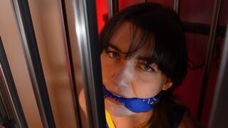 Cheerleader Trapped In A Cage