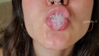 Packing my saliva and snotty throat for you, spit play