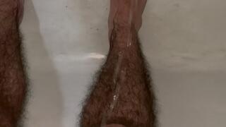 Pissing on my feet