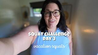Day 3 – Miami Bodyweight Squats ???? Curvy Girl Workout