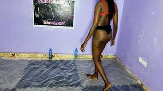 Oil Wrestling Esther vs Rebecca