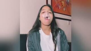 Pop faces and blow bubbles