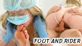 Naughty Nurse Foot Fetish – Condom on Foot & Hardcore Fucking