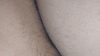 Hairy sweaty asshole fart sniffing POV