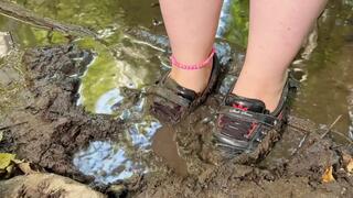I soak my Adidas Concord ballet flats in deep mud! (FullHD) Mirabelle's Ballet Flats