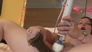 Black lips and dildo in my pussy