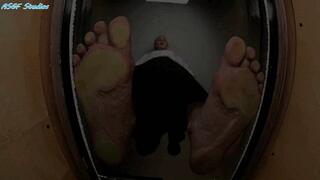 GIANT BLONDE thought she crushed you two puny men! - MOV