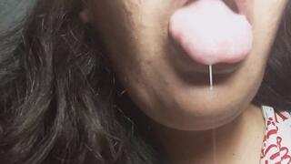 Saliva Play with My Tongue