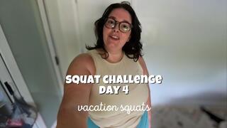 Day 4 – Curvy Girl Bodyweight Squats in Miami