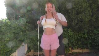 Melodie - First Ever Bondage Walk Training for the british Newcomer - Part 1 wmv HD