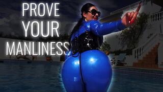 Latex Orgasm Control JOI POV: Prove you’re man Enough Remastered with Matriarch Ezada Sinn