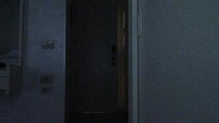 Hooded MILF tied to the bed, fucked with facial