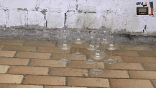 Drinking glasses under my Soccers