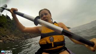 Open Water Kayak Disaster For Non Swimmer - Saved by Lifejacket - MP4