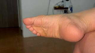 Self Massaging my beautiful feet by Princess Nicolle