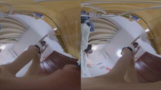 3DVR180 HEIYU High up barefoot pov toe fetish