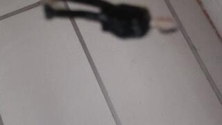 How giant woman crushes tiny man with her feet (Cc)