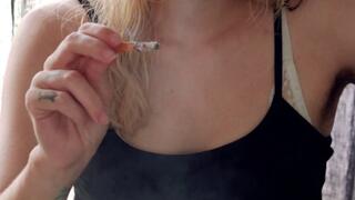 Ending my day lighting up and enjoying every drag of my cigarette