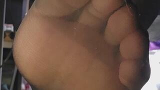 Did I just catch you smelling my feet?