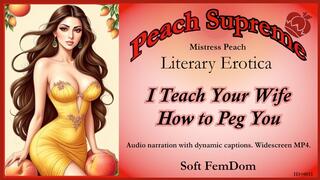 I Teach Your Wife How to Peg You [Sensual FemDom Erotic Audio] ***Visualized Audio Caption Video***