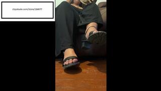 Delicious feet out of sandals