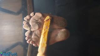 Dildo Trample On The Glass Table HD