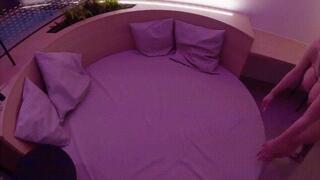 POV in a round bed with slut Alessa