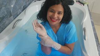 Nurse's condom breath play treatment
