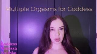 Cum Twice For Goddess - multiple orgasms, joi, cum for me, multiple cumshots, jerk off instruction with Goddess Vanessa Zaleska